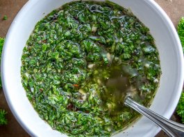 Chimichurri (parsley based sauce)