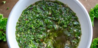 Chimichurri (parsley based sauce)