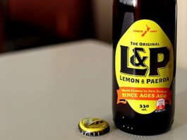 L&P Lemon Paeroa soft drink