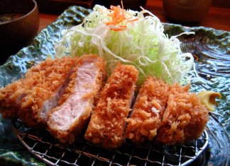 tonkatsu deep fried pork cutlet